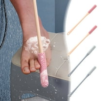 2pc Foot Washing Brush Set, Soft Rubber Cleaner, Toe Seam Brush for Dead Skin Removal, Rubbing Foot Board, Easy Grip Design, for Home Use, Foot Care Function, Foot Hygiene Tools,vsgery