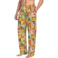 thumbnail image 6 of Gukieu different patchwork Print Men's Home Trousers, Elastic Drawstring Home Pajamas Clothing Suitable for Adult Men-Medium, 6 of 6