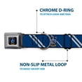 thumbnail image 5 of Warner Bros. Pet Collar, Dog Collar Metal Seatbelt Buckle, Ravenclaw Crest Stripe Blue Gray, 13 to 17 Inches 1.5 Inch Wide, 5 of 8