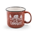 thumbnail image 2 of Camco Life is Better at the Campsite Speckled Mug | Microwave and Dishwasher Safe | Ceramic, Red (53235), 2 of 7