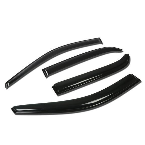 DNA Motoring WVS-066 For 2005 to 2010 Sportage KM 4pcs Window Vent Visor Deflector Rain Guard (Dark Smoke) 06 07 08 09