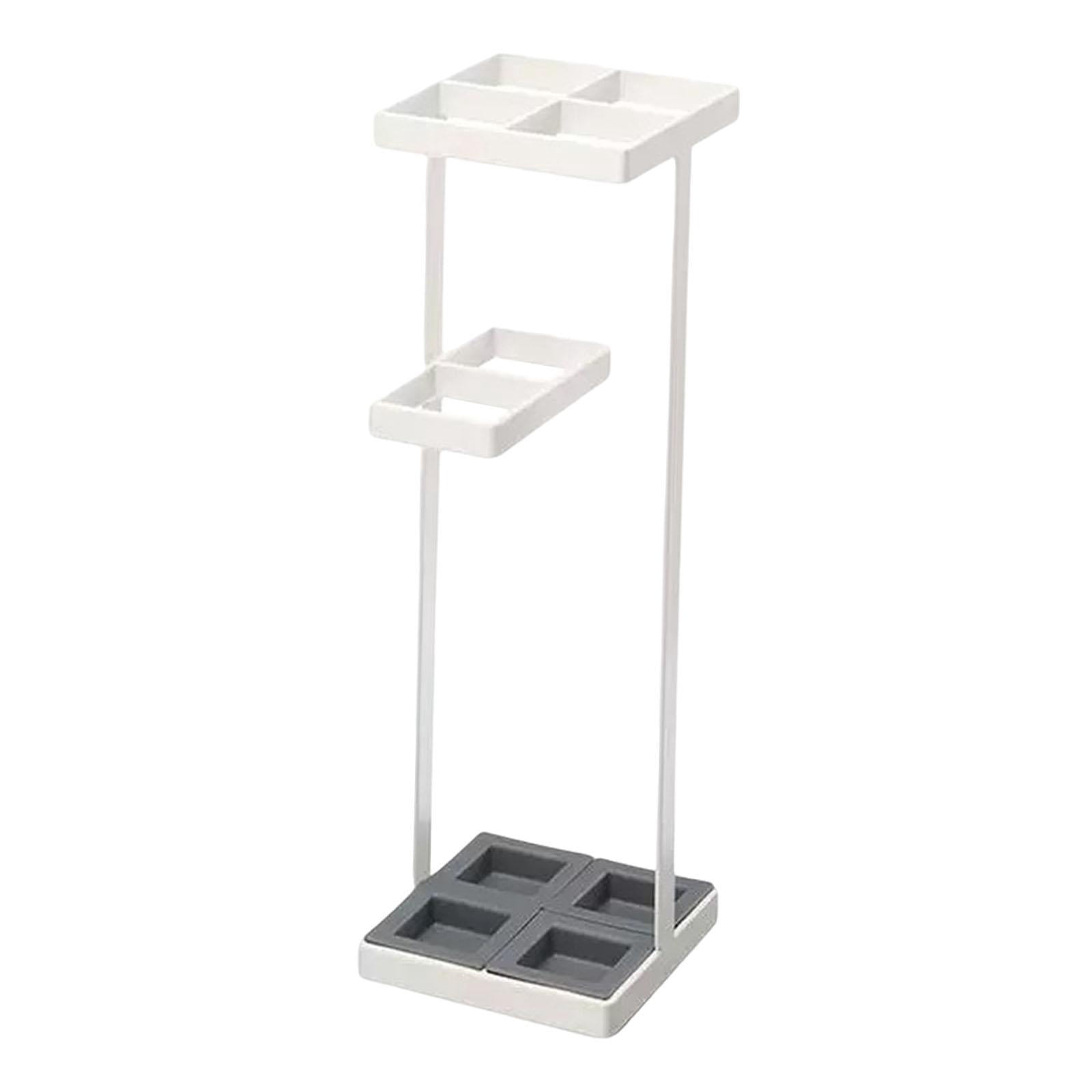 CarpNettore Freestanding Entryway Umbrella Rack Cane Holder Portable Modern Iron Versatile Storage Umbrellas Organizer for Home Household