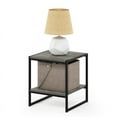 thumbnail image 5 of Furinno Camnus Modern Living 2-Tier End Table, French Oak Grey, 5 of 7