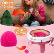 SENTRO Knitting Machine, 40 Needles Smart Weaving Loom Knitting Round Loom, Knitting Board Rotating Double Knit Loom Machine, DIY Knitting Loom Machines Weaving Loom Kit for Adults and Kids