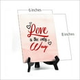 thumbnail image 4 of Love is the only Way Table or Counter Sign with Easel Stand, 6" x 8", 4 of 4