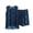 Blue#4, variant on Women's Nylon Spandex Pajama Set Sleeveless Crew Neck Front Short Back Long Back Button Cotton - like Loungewear Sleepwear 3XL - 5XL