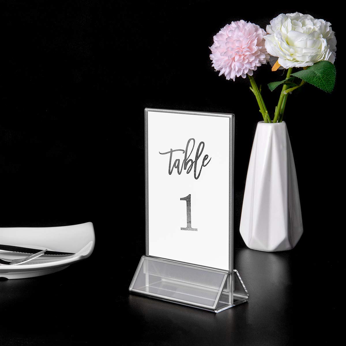 Buy 8.5x11 Clear Acrylic Double Sided Frames Wedding Table Numbers