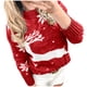thumbnail image 2 of Pntutb suéter suelto de manga larga cómodo con estampado de Navidad y cuello redondo a la moda para mujer Pntutb Pntutb-171, 2 of 5