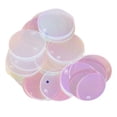 thumbnail image 2 of AMLESO 85 Pieces 20mm Flat Round Loose Sequins DIY for Applique Embroidery Crafting White, 2 of 8