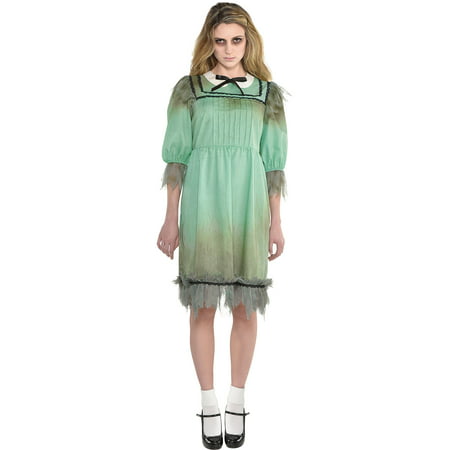 Suit Yourself Dreadful Darling Costume for Women, Standard Size, Features a Tattered Dress with Black Details and a Bow