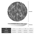 thumbnail image 2 of Balery Zebra Skin Print Bone China Decorative Plate Ceramic Dinner Plates Art Crafts with Display Stand-6in, 2 of 6