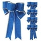 thumbnail image 1 of 5 lazos de tela brillantes para Navidad, adornos de lazo con nudo para árbol de Navidad (azul), 1 of 6