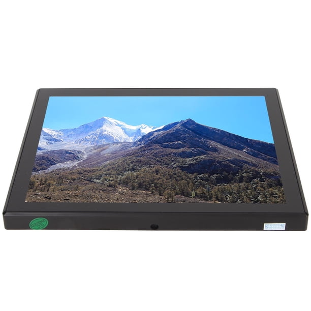Monitor De Pantalla Táctil, Panel HD Interfaz Multimedia 4:3 Mini Monitor LED De 8 Pulgadas 100-240 V Para Supermercado