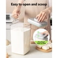 thumbnail image 2 of Contenedor Almacenamiento Alimentos 4 L Tapa Pop Aire Hermético Contenedor Alimentos Cereal Arroz Harina Pasta Biscocho Cocina, 2 of 6