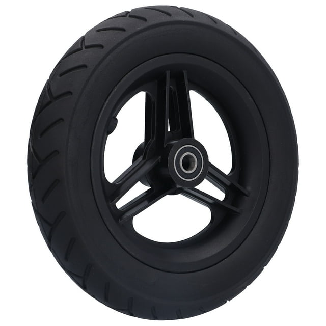 Wheelchair Caster Anti-Slip Polyurethane Wheels 10in Explosion-Proof Tire No Inflation Replacement For Disabled Vehicle ANGGREK Hardware