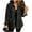 Black, variant on uublik Jean Jackets for Women Dark Blue Casual Long Sleeve Button Down Classic Jacket Fall Coat