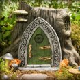 thumbnail image 3 of Adornos de hadas puerta de jardín de hadas artesanía estatua de jardín hecha a mano cosas en miniatura adornos artesanía Micro decoración de paisaje Inevent HA012393-00B, 3 of 7
