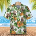 thumbnail image 3 of Camisa social para uso diario, camisas para hombre, blusa Weimaraner de manga corta con estampado de animales en 3D, camisetas casuales, ropa masculina de gran tamaño, 3 of 5