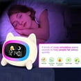 thumbnail image 4 of Kids Alarm Clock Cute Wake Alarm Clock For Kids Sleep Training Clock With Night Light And Sleep Sound Machine For Toddlers, 4 of 12