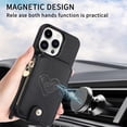 thumbnail image 6 of K-Lion Compatible with iPhone 11 Wallet Case, Luxury Zipper Crossbody Strap Card Slot Kickstand Case Shockproof Rugged Magnetic MagSafe Cover,Black, 6 of 9