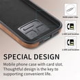 thumbnail image 5 of SaniMore for iPhone 15 (6.1" 2023) Wallet Case,Back Flip Cash Pocket 360° Rotating Metal Holder Kickstand PU Leather Shockproof TPU Card Slots Magnetic Car Mount Wear-resistant Shell, Brown, 5 of 15
