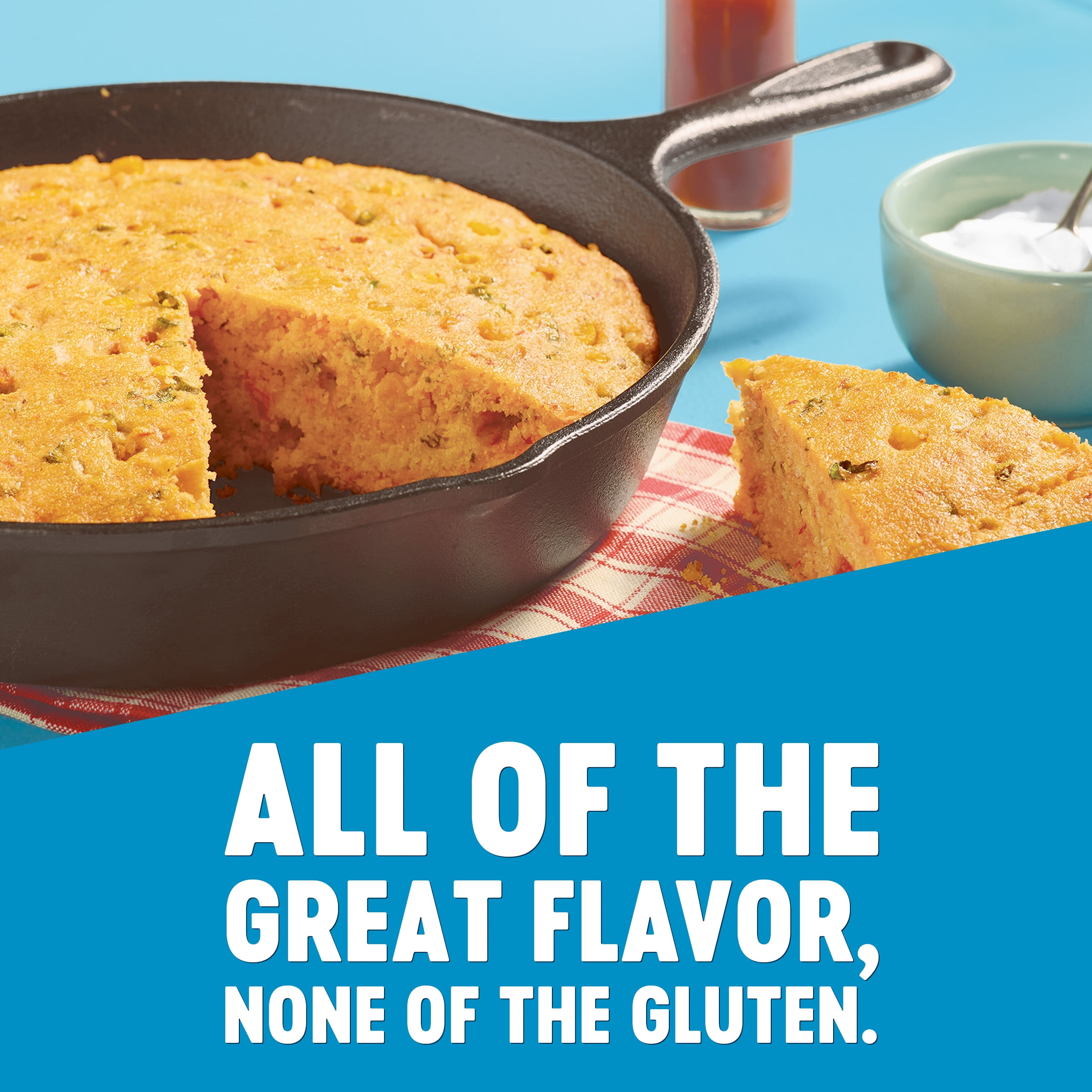 Krusteaz Gluten Free Honey Cornbread Mix, Made with Real Honey, 15 oz