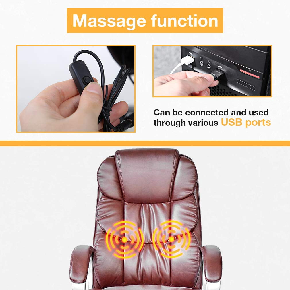 BestOffice Ergonomic Office Chair, Lumbar Support, Rolling Swivel for Women, Men(Brown)