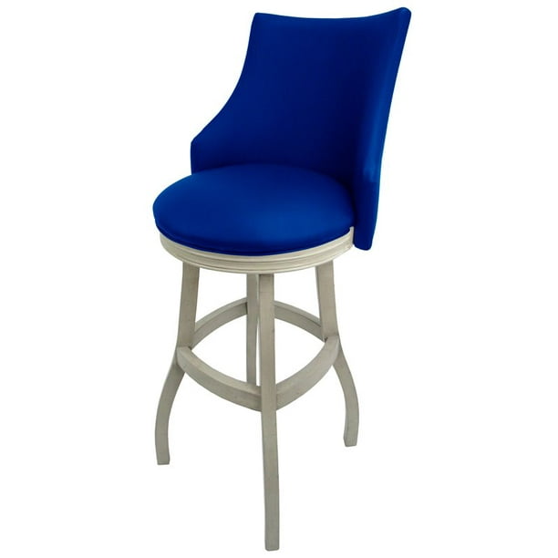 Wood Extra Tall Bar Stool In Duke Blue, How Tall Should A Bar Stool Be For 34 Inch Counter