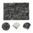 thumbnail image 1 of Raindrops Tank Background Background Board Dark Grey PU Turtle Tank Decoration 1Pack, 1 of 6