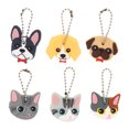 thumbnail image 5 of 6pcs Cartoon Key Covers Keychain Protective Covers Lovely Key Identifier Caps, 5 of 5
