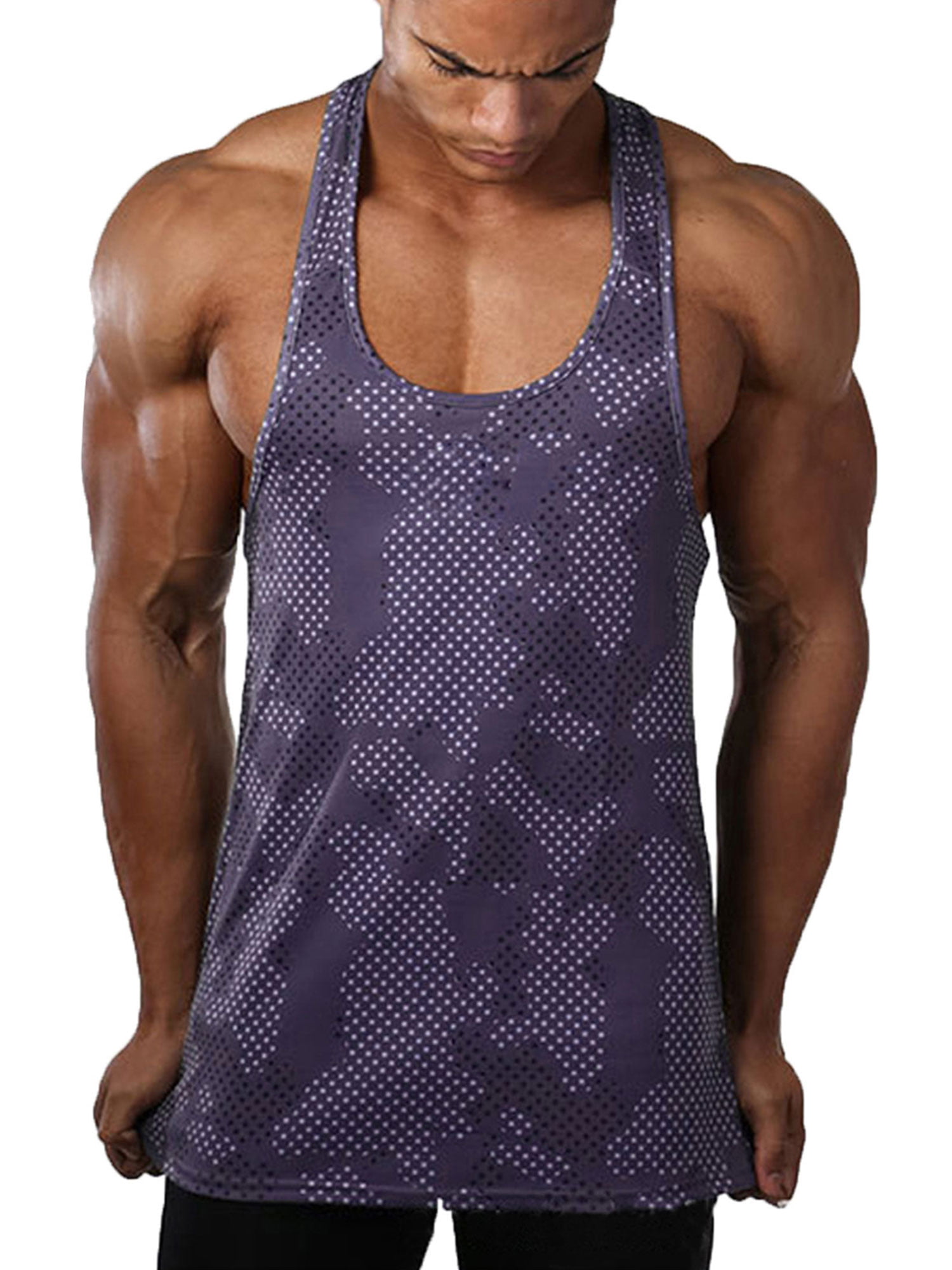 Men's Quick Dry Slim Fit Workout Bodybuilding Breathable Undershirt Tank Tops