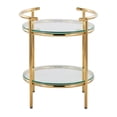 thumbnail image 5 of Lumisource Rhonda Contemporary/Glam Side Table in Gold Metal and Clear Glass, 5 of 7