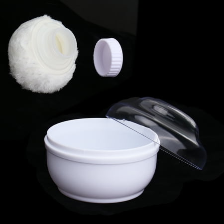 BB Hapeayou Storage Body Powder Container with Hand Holder Talcum Powder Puff Box for Children/Adult