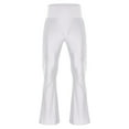 thumbnail image 6 of iiniim Mens 2-Piece Set Latin Dance Outfits Long Sleeve Bodysuit Dance Leotard with Flared Pants White XL, 6 of 7
