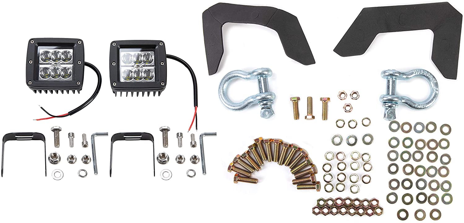 ECOTRIC Modular Front Bumper Compatible with 2018-2020 Ford F150 3-Piece 2 Packages