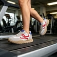 thumbnail image 6 of CHICVOMEY Women's Retro Running Sneakers Breathable Mesh Suede Casual Walking Shoes Non-Slip Chunky Sole Lace-Up Athletic Trainers for Daily Work Travel, 6 of 8