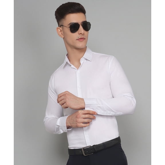 Exclusive TryBuy Premium White Casual/Formal Shirt for Men