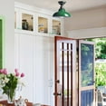 thumbnail image 4 of Modern Green Semi Flush Mount Light Barn Style Ceiling Light Fixture, 4 of 7