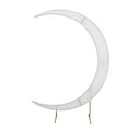 thumbnail image 2 of BalsaCircle 7.5 feet White Half Crescent Moon Backdrop Stand Cover Spandex Fitted Wedding Arch Decorations Reception Photography, 2 of 8