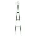 thumbnail image 2 of vidaXL Garden Climbing Plant Racks 2 pcs Dark Green 13.8"x13.8"x76.8" Iron, 2 of 5