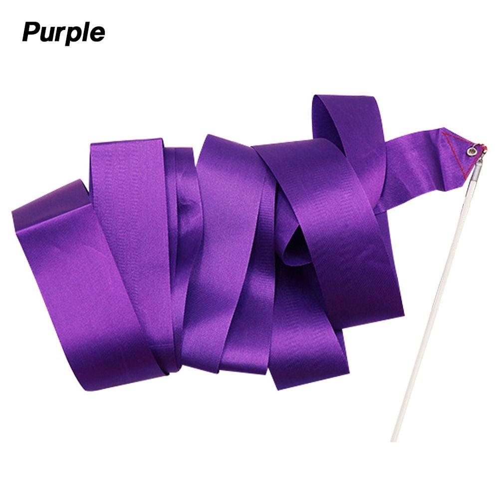 10 Colors Rainbow Stick Ballet Streamer Twirling Rod Rhythmic Art