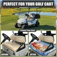 thumbnail image 3 of Binienty Christmas Golf Cart Towel Seat Covers Club Car Old Ds Golf Cart Seat Cover Washable Soft 2 Passenger Seats Golfcart Blanket Protector, Santa Claus Reindeer, 3 of 7