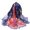 A-Blue48, variant on Womens Scarf Delicate Lightweight Long Shawl Wrap Gradient Cherry Blossom Print Vacation Daily Scarf