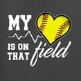 thumbnail image 2 of Wild Bobby, My Heart Is On That Tennis Field, Sports, Unisex Graphic Hoodie Sweatshirt, Charcoal, 3X-Large, 2 of 4