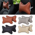 thumbnail image 3 of Car Seat Headrest Support Pillow for Neck Relief - Leather Bone Shape, 3 of 5