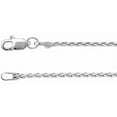 thumbnail image 2 of 925 Sterling Silver Rhodium Plated 1.5mm Wheat 18 Inch Chain Chain Necklace for Women and Men, 2 of 2
