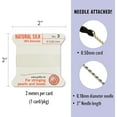 thumbnail image 4 of Griffin Silk Bead Cord Perlseide - White Color – Size 3 (0.50mm) – 2 Meters per Card – Stainless Steel Needle Attached – for Knotting Pearls, Gemstones, Crystals and Beads, 4 of 7