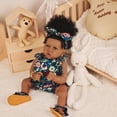 thumbnail image 5 of Takanini Reborn Baby Dolls African American Silicone Limbs Realistic Baby Doll with Soft Body Birthday Gift, 5 of 8