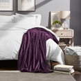 thumbnail image 4 of Bare Home Ultra Soft Microplush Velvet Blanket - Luxurious Fuzzy Fleece Fur - All Season Premium Bed Blanket, Twin Extra Long (Twin/Twin XL, Plum), 4 of 6
