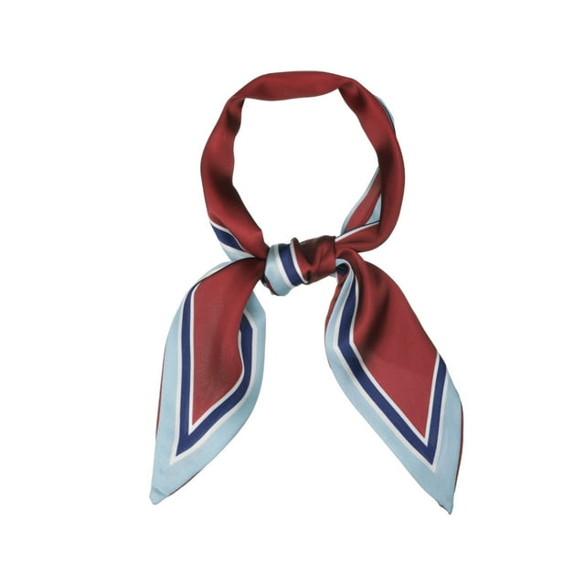Cinta para el cabello elegante y delgada para mujeres INSPIRE CHIC, bufanda para el mango del bolso, bufanda para el cuello, roja pura
